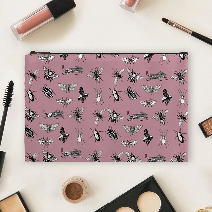 Insects pattern Cosmetic Bag (Large)