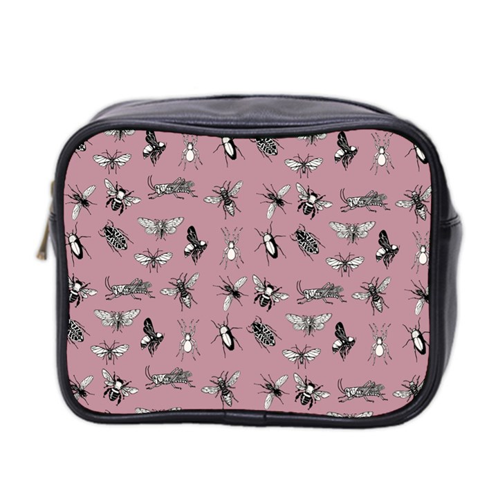 Insects pattern Mini Toiletries Bag (Two Sides)