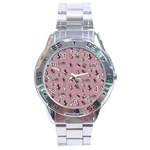 Insects pattern Stainless Steel Analogue Watch Front