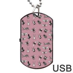 Insects pattern Dog Tag USB Flash (One Side)