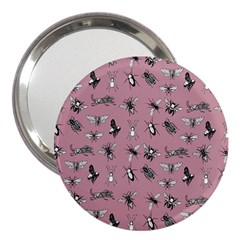 Insects pattern 3  Handbag Mirrors