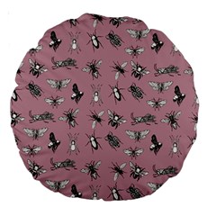 Insects pattern Large 18  Premium Round Cushions