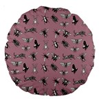 Insects pattern Large 18  Premium Round Cushions Front