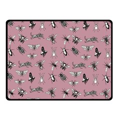 Insects pattern Double Sided Fleece Blanket (Small) 