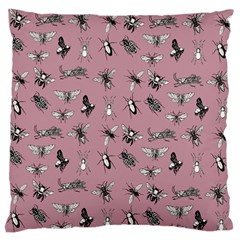 Insects pattern Standard Flano Cushion Case (One Side)