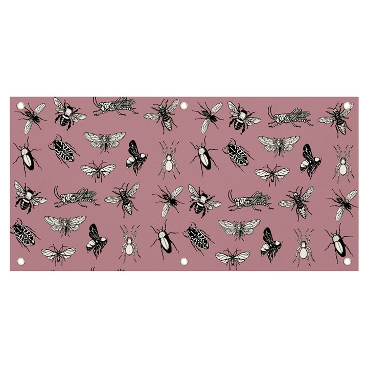 Insects pattern Banner and Sign 4  x 2 