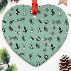 Insects Pattern Ornament (heart)