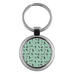 Insects Pattern Key Chain (round) by Valentinaart