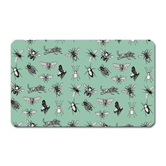 Insects Pattern Magnet (rectangular) by Valentinaart