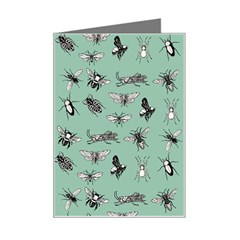 Insects Pattern Mini Greeting Card by Valentinaart