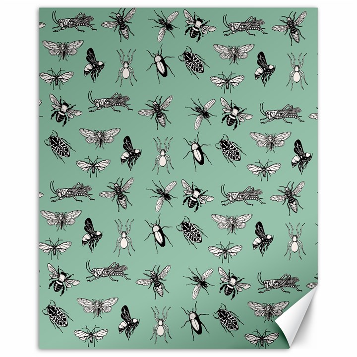 Insects pattern Canvas 16  x 20 