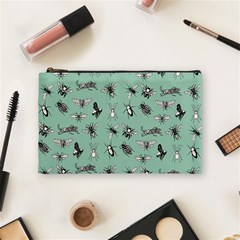 Insects Pattern Cosmetic Bag (medium) by Valentinaart