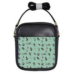 Insects Pattern Girls Sling Bag by Valentinaart