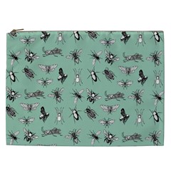 Insects Pattern Cosmetic Bag (xxl) by Valentinaart