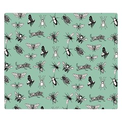 Insects Pattern Double Sided Flano Blanket (small)  by Valentinaart