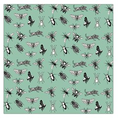 Insects Pattern Square Satin Scarf (36  X 36 ) by Valentinaart