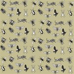 Insects pattern Play Mat (Square) Front