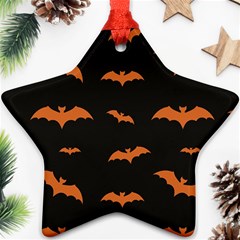 Bat Pattern Ornament (star) by Valentinaart