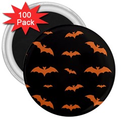 Bat Pattern 3  Magnets (100 Pack) by Valentinaart