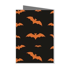 Bat Pattern Mini Greeting Cards (pkg Of 8) by Valentinaart