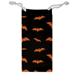 Bat Pattern Jewelry Bag by Valentinaart