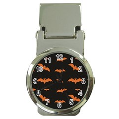 Bat Pattern Money Clip Watches by Valentinaart