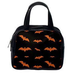 Bat Pattern Classic Handbag (one Side) by Valentinaart