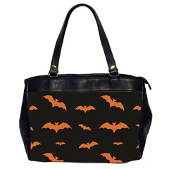 Bat Pattern Oversize Office Handbag (2 Sides) by Valentinaart