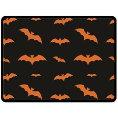 Bat Pattern Double Sided Fleece Blanket (large)  by Valentinaart