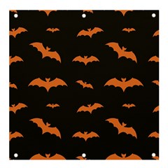 Bat Pattern Banner And Sign 4  X 4  by Valentinaart