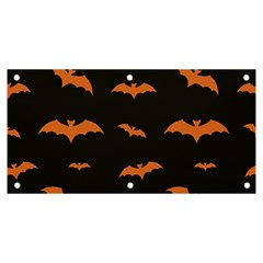 Bat Pattern Banner And Sign 6  X 3  by Valentinaart