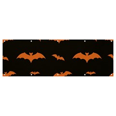 Bat Pattern Banner And Sign 12  X 4 