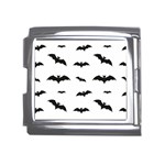 Bat pattern Mega Link Italian Charm (18mm) Front