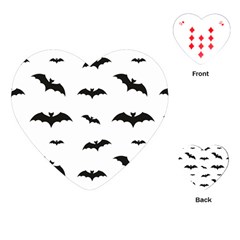 Bat Pattern Playing Cards Single Design (heart)