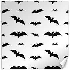 Bat Pattern Canvas 12  X 12  by Valentinaart