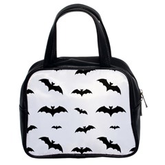 Bat Pattern Classic Handbag (two Sides) by Valentinaart