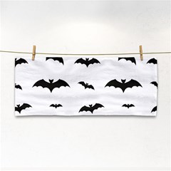 Bat Pattern Hand Towel by Valentinaart