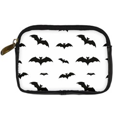 Bat Pattern Digital Camera Leather Case by Valentinaart