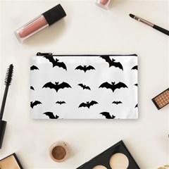 Bat Pattern Cosmetic Bag (small) by Valentinaart