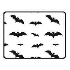 Bat Pattern Fleece Blanket (small) by Valentinaart