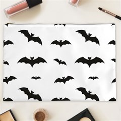 Bat Pattern Cosmetic Bag (xxl) by Valentinaart