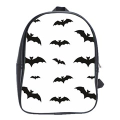 Bat Pattern School Bag (xl) by Valentinaart