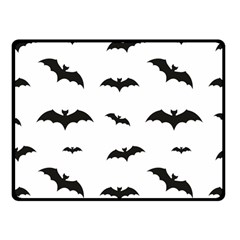 Bat Pattern Double Sided Fleece Blanket (small)  by Valentinaart