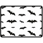 Bat pattern Double Sided Fleece Blanket (Large)  80 x60  Blanket Back