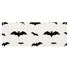 Bat Pattern Banner And Sign 8  X 3 