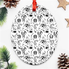 Halloween  Oval Filigree Ornament (two Sides)