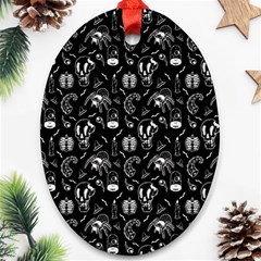 Halloween  Oval Ornament (two Sides)