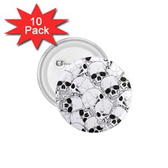 Skull Pattern 1 75  Buttons (10 Pack) by Valentinaart