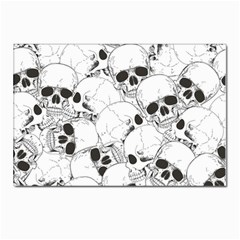 Skull Pattern Postcard 4 x 6  (pkg Of 10) by Valentinaart