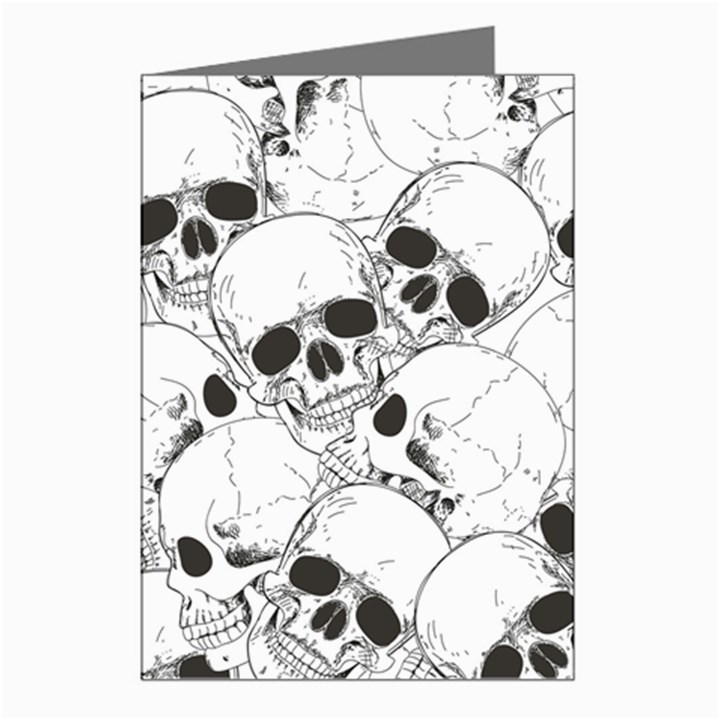 Skull pattern Greeting Cards (Pkg of 8)